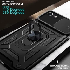 Husa pentru iPhone 6 Plus/ 6s Plus - Techsuit CamShield Series - Black Negru