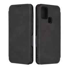 Husa pentru Samsung Galaxy A21s Techsuit Safe Wallet Plus, Black Negru