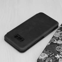 Husa pentru Samsung Galaxy S8 Plus Techsuit Safe Wallet Plus, Black Negru
