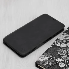 Husa pentru Samsung Galaxy A7 2018 Techsuit Safe Wallet Plus, Black Negru