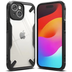 Husa pentru iPhone 15 - Ringke Fusion X - Black Negru