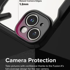 Husa pentru iPhone 15 Plus - Ringke Fusion X Design - Camo Black Camo Black