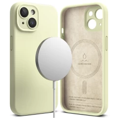 Husa pentru iPhone 15 - Ringke Silicone Magnetic - Stone Verde 