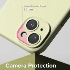 Husa pentru iPhone 15 - Ringke Silicone Magnetic - Sunny Lime Verde