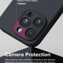 Husa pentru iPhone 15 Pro Max - Ringke Silicone Magnetic - Stone crem