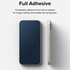 Folie pentru iPhone 15 - Ringke Cover Display Tempered Glass - Black Negru