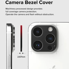 Protectie Camera pentru iPhone 15 Pro / 15 Pro Max - Ringke Camera Styling - Black Negru