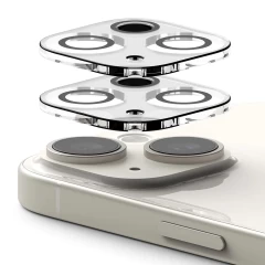 Folie Camera pentru iPhone 15 / 15 Plus (set 2) - Ringke Camera Protector Glass - Clear transparenta
