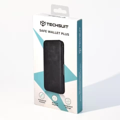 Husa pentru Oppo A38 - Techsuit Safe Wallet Plus - Black Negru