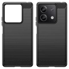 Husa pentru Xiaomi Redmi Note 13 5G - Techsuit Carbon Silicone - Black Negru