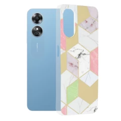 Husa pentru Oppo A17 - Techsuit Marble Series - Mary Berry Nude Mov 