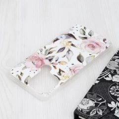 Husa pentru Xiaomi Redmi A1+ / A2+ - Techsuit Marble Series - Chloe White Alb