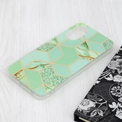 Husa pentru Oppo A17 - Techsuit Marble Series - Green Hex Verde