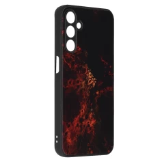 Husa pentru Samsung Galaxy A15 4G / A15 5G - Techsuit Glaze Series - Red Nebula Rosu
