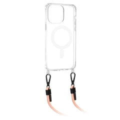 Husa pentru iPhone 13 Pro - Techsuit Acrylic MagSafe Crossbody - Pink Roz