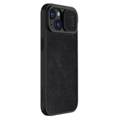 Husa pentru iPhone 15 - Nillkin QIN Leather Case - Black Negru