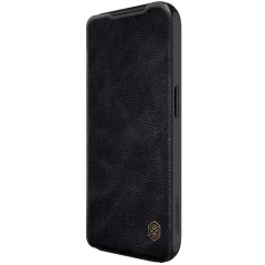 Husa pentru iPhone 15 Pro - Nillkin QIN Pro Leather Case - Black Negru