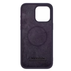 Husa pentru iPhone 15 Pro Max - Nillkin CamShield Silky MagSafe Silicone - Dark Night Purple violet