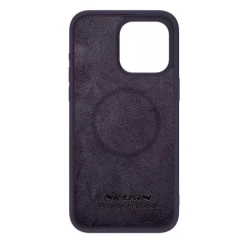 Husa pentru iPhone 15 Pro - Nillkin CamShield Silky MagSafe Silicone - Dark Night Purple violet