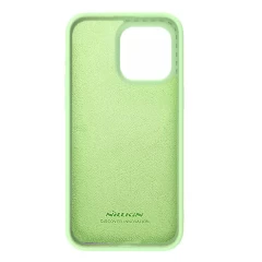 Husa pentru iPhone 15 Pro - Nillkin CamShield Silky MagSafe Silicone - Mint Green Verde
