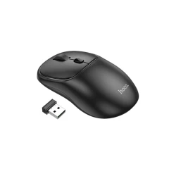 Mouse Fara Fir 2.4G, 1600 DPI - Hoco Royal (GM25) - Dark Night Black Negru