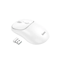 Mouse Fara Fir 2.4G, 1600 DPI - Hoco Royal (GM25) - Space White Alb