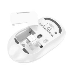 Mouse Fara Fir 2.4G, 1600 DPI - Hoco Royal (GM25) - Space White Alb