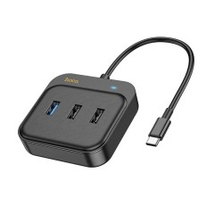 Adaptor Type-C la HDTV, USB3.0, 2x USB2.0, PD100W - Hoco Easy Link (HB36) - Black