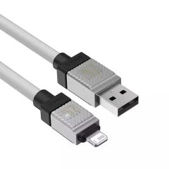 Cablu de Date USB la Lightning Fast Charging, 2.4A, 2m - Baseus CoolPlay Series (CAKW000502) - White Alb