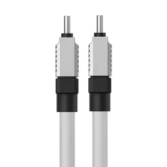 Cablu de Date Type-C la Type-C Super Fast Charging PD100W, 2m - Baseus CoolPlay Series (CAKW000302) - White Alb