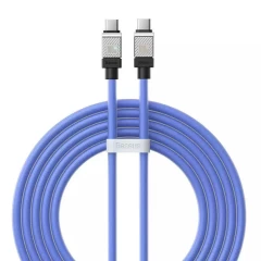Cablu de Date Type-C la Type-C Super Fast Charging PD100W, 2m - Baseus CoolPlay Series (CAKW000303) - Blue Albastru