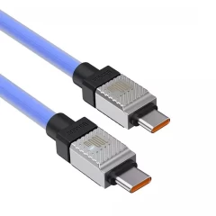 Cablu de Date Type-C la Type-C Super Fast Charging PD100W, 2m - Baseus CoolPlay Series (CAKW000303) - Blue Albastru