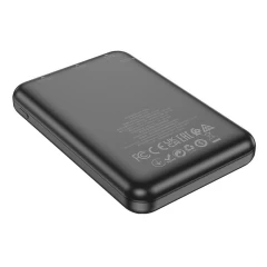 Baterie externa 2x USB, Type-C, Micro-USB, 5000mAh - Hoco Journey (J115) - Black Negru