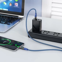 Cablu USB la Type-C, 5A, 1.2m - Hoco Extreme (S51) - Black Negru