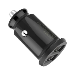 Incarcator Auto USB, 5V, 3.1A - Baseus Grain (CCALL-ML01) - Black Negru