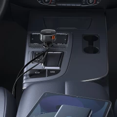 Incarcator Auto Type-C, Fast Charging, 60W + CabluType-C, 70cm - Baseus Enjoyment Pro (C00057802111-01) - Black Negru