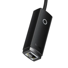 Adaptor USB to RJ45 LAN Port, 1000Mbps - Baseus Lite Series (WKQX000101) - Black Negru