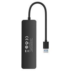 Hub USB la 4x USB 3.0, 5Gbps, 50cm - Baseus UltraJoy Series (B0005280B111-02) - Black Negru