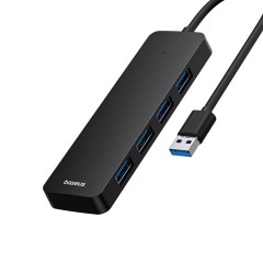 Hub USB la 4x USB 3.0, 5Gbps, 1m - Baseus UltraJoy Series (B0005280B111-03) - Black