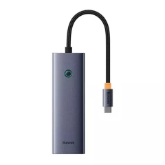 Hub Type-C to 3 x USB 3.0, RJ45 - Baseus UltraJoy Series (B0005280A813-00) - Space Grey Gri