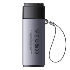 Card Reader USB to SD, TF - Baseus Lite Series (WKQX060013) - Grey Gri