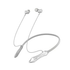 Lito - Bluetooth Earphones (LT-V135) - Wireless Neckband Earbuds for Sport, with Microphone, Bluetooth V5.3, 160mAh - Silver Argintiu