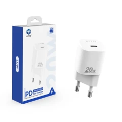 Lito - Wall Charger (LT-LC01) - Type-C PD20W Fast Charging for iPhone, Samsung, iPad - White Alb