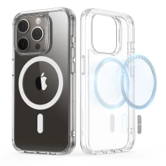 Husa pentru iPhone 15 Pro Max - ESR Classic Hybrid HaloLock - Clear transparenta