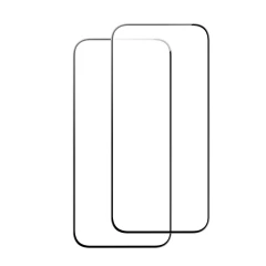 Folie pentru iPhone 15 (set 2) - ESR Tempered Glass - Black Negru