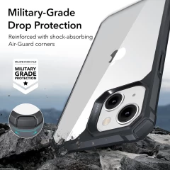 Husa pentru iPhone 13 / 14 - ESR Air Armor - Clear Black negru/transparenta