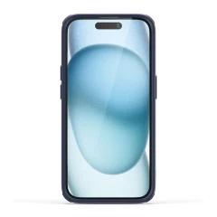 Husa pentru iPhone 15 Plus - ESR Classic Hybrid HaloLock Kickstand - Clear Dark Blue Albastru