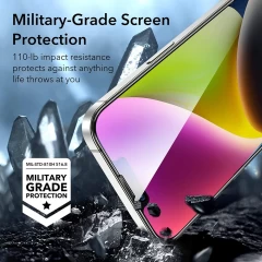 Folie pentru iPhone 13 / 13 Pro / 14 (set 2) - ESR Armorite Screen Protector - Black Negru
