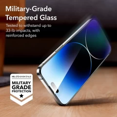 Folie pentru iPhone 14 Pro (set 3) - ESR Tempered Glass - Clear transparenta