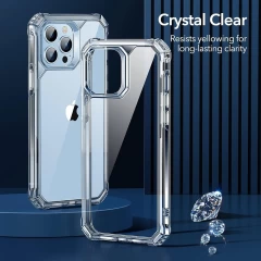 Husa pentru iPhone 13 Pro + 2x Folie - ESR Air Armor 360 - Clear transparenta